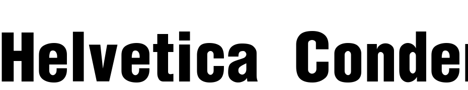 Helvetica Condensed Black Se Yazı tipi ücretsiz indir